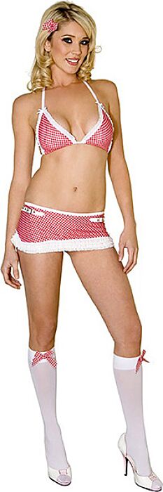 Déguisement écolière Music Legs top et jupe Déguisement écolière Music Legs top et jupe