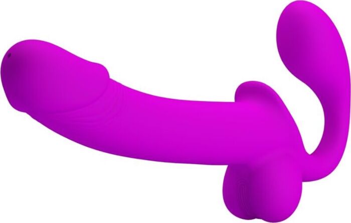 Doble Vibrador Pretty Love Kelpie Strap-On Morado