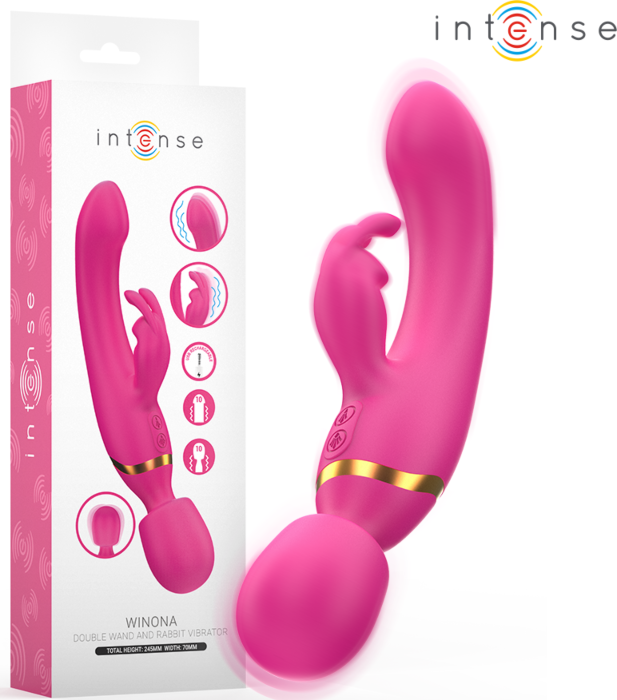 Doble Vibrador Rabbit & Wand Intense Winona Doble Vibrador Rabbit & Wand Intense Winona