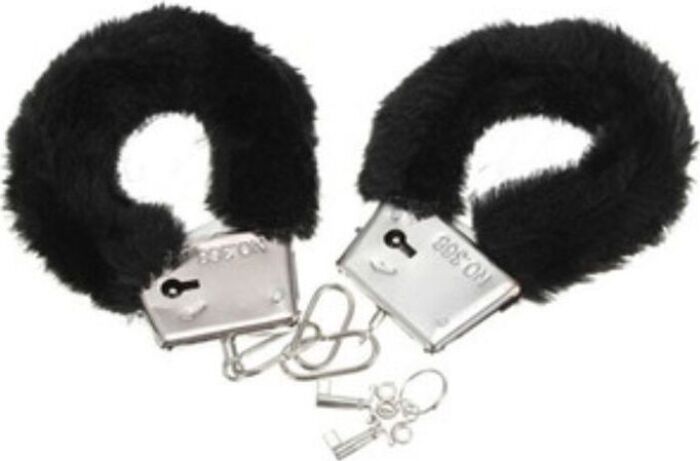 Esposas de peluche negro