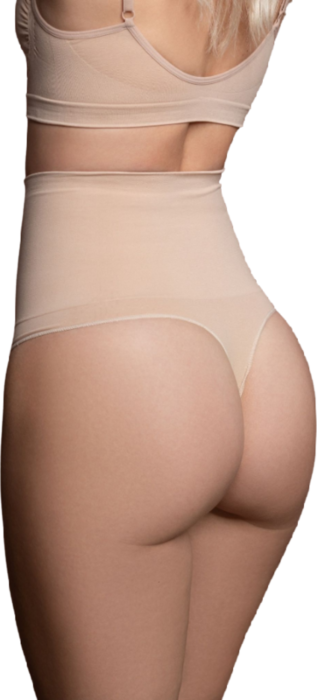 Faja Tanga Beige Bye Bra XXL - Invisible y Cómoda Faja Tanga Beige Bye Bra XXL - Invisible y Cómoda