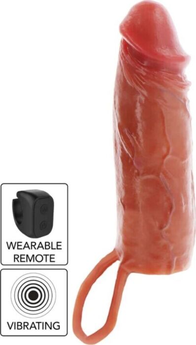 Funda Vibradora Get Real Caramelo 16 cm - Silicona