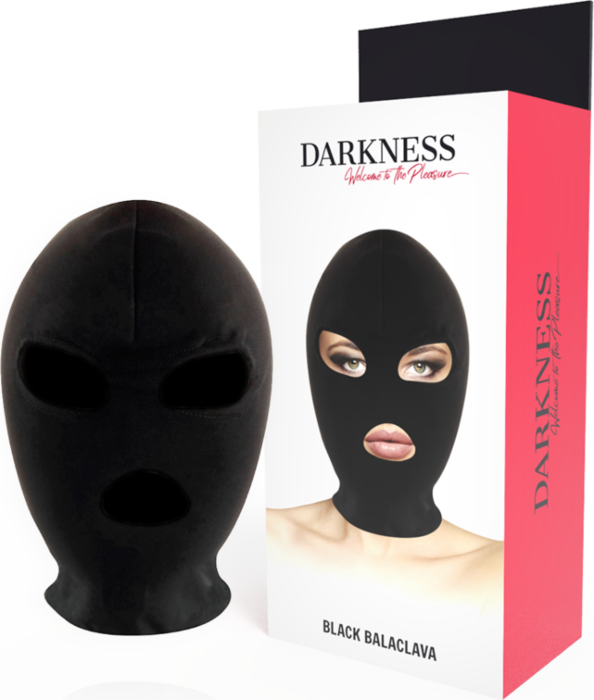 Gorro BDSM Darkness - Masque de soumission avec accès à la bouche Gorro BDSM Darkness - Masque de soumission avec accès à la bouche