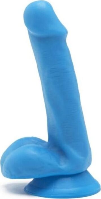 Happy dicks dildo con testículos 15cm - azul