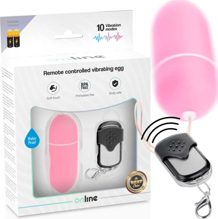 Huevo Vibrador Rosa Remoto