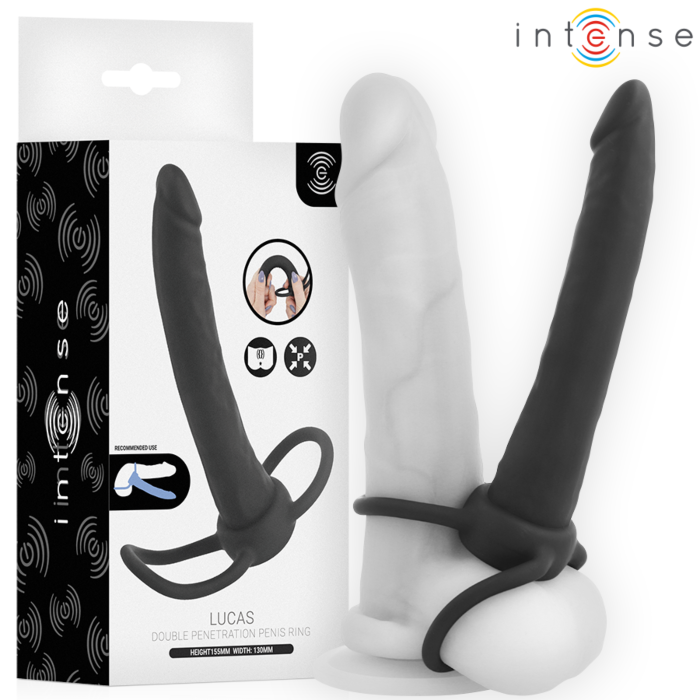 Gode anal INTENSE FOR HIM LUCAS à anneaux intégrés