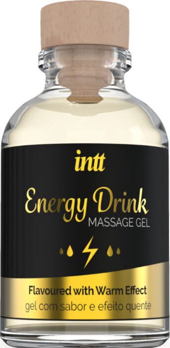 Intt gel de masaje besable aroma bebida energética - 30ml