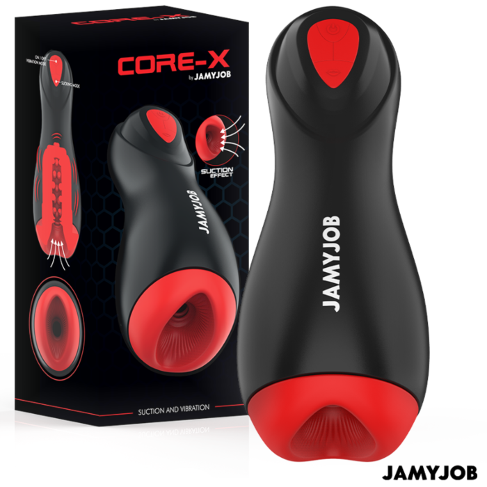 Masturbateur Automatique JAMYJOB CORE-X avec Succion et Vibration Masturbateur Automatique JAMYJOB CORE-X avec Succion et Vibration