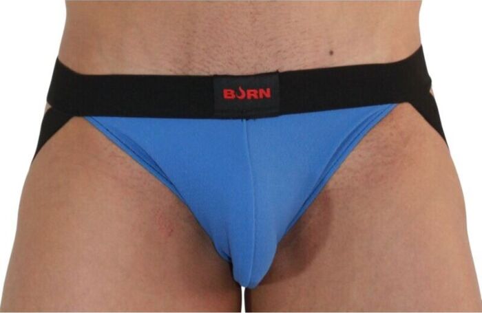 Jockstrap BURN 008 Azul/Negro Sensualidad Única