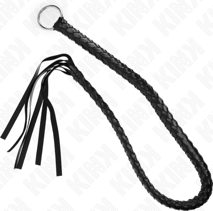 Látigo KINK 65 cm Negro con Anillo de Mano Látigo KINK 65 cm Negro con Anillo de Mano