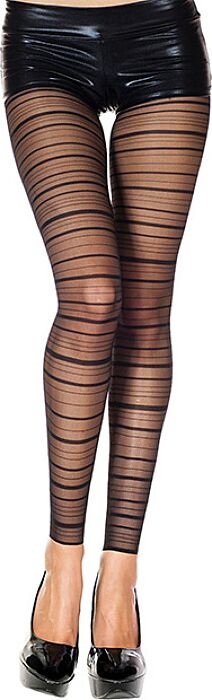 LEGGINS CON RAYAS VERTICALES NEGRO