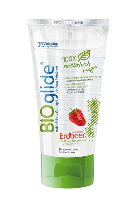 Lubrifiant BIOGLIDE Joydivision Fraise 80 ml - 100 % biologique