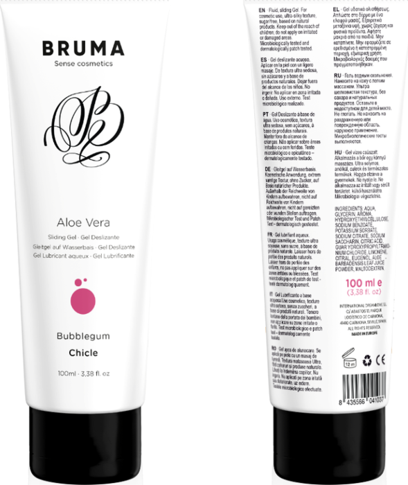 Lubricante BRUMA Aloe Vera Chicle 100ml Sensual