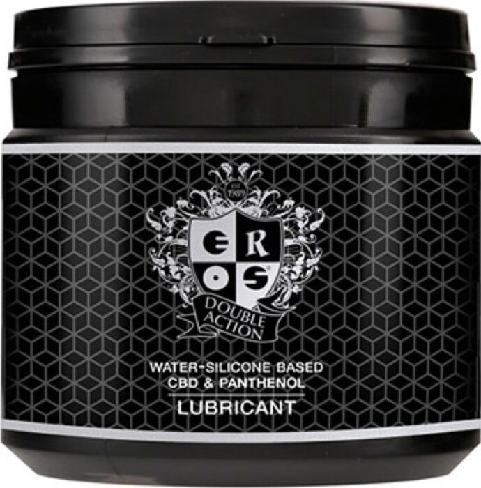 Lubrifiant hybride Eros Double Action CBD & Panthénol 500 ml