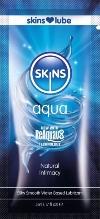 Lubricante Skins Aqua 5ml - Sensación Natural Lubricante Skins Aqua 5ml - Sensación Natural