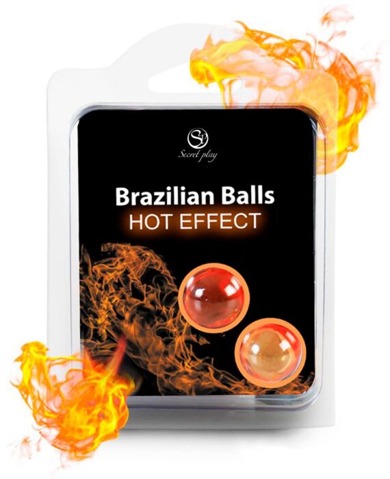 Lubrifiant SECRETPLAY Balls Brésiliennes - Effet chaleur