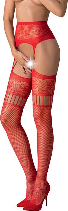 Medias Liguero Rojo Fuego Medias Liguero Rojo Fuego