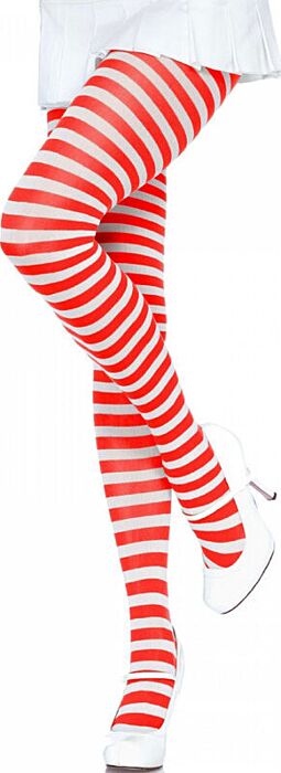 Medias Rayas Rojo/Blanco Leg Avenue Sexy