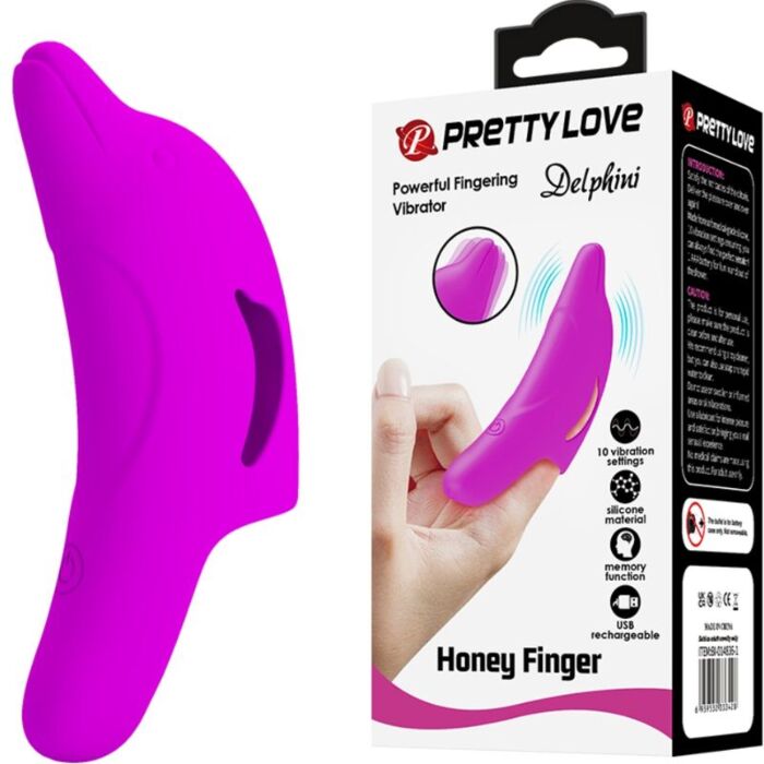 Mini vibrador Pretty Love Delphini Morado Estimulador Mini vibrador Pretty Love Delphini Morado Estimulador