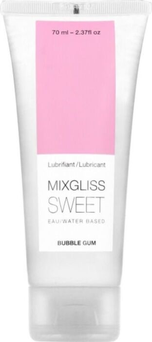 Mixgliss lubricante base agua sabor a chicle 70ml