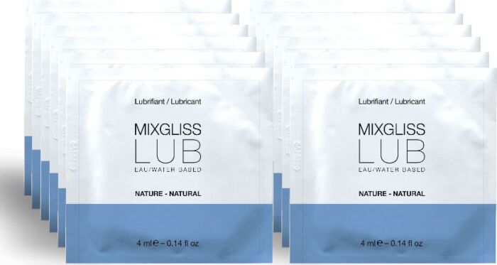 Mixgliss - lubricante base de agua natural 12 monodosis 4 ml
