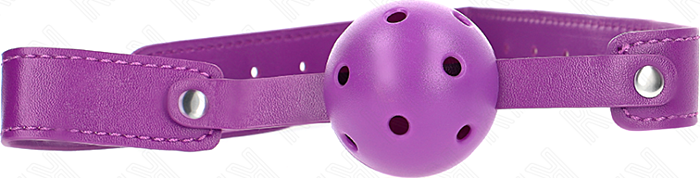 Mordaza de Bola KINK Morado 4.5 cm - Silencio Sexy