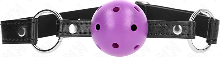 Mordaza de Bola KINK Morado 4.5 cm Silicona Mordaza de Bola KINK Morado 4.5 cm Silicona