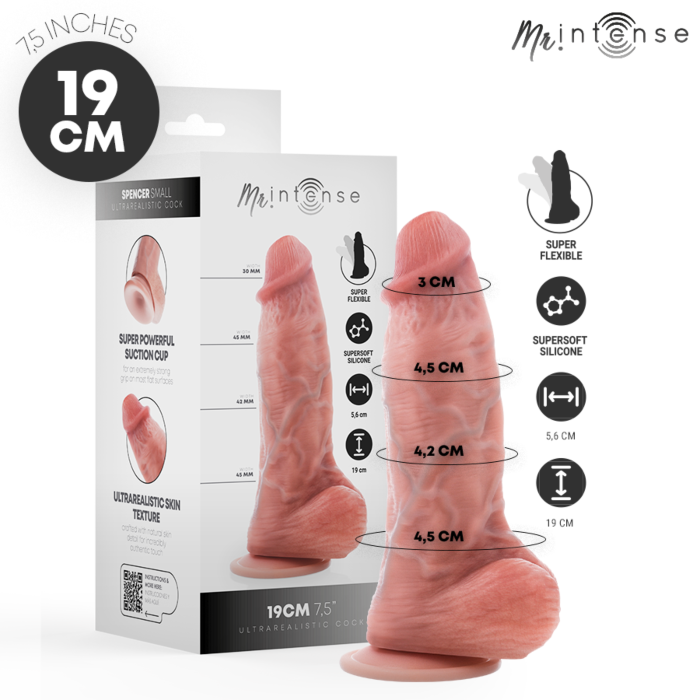 Dildo MR. INTENSE Spencer Small - Texture peau réaliste