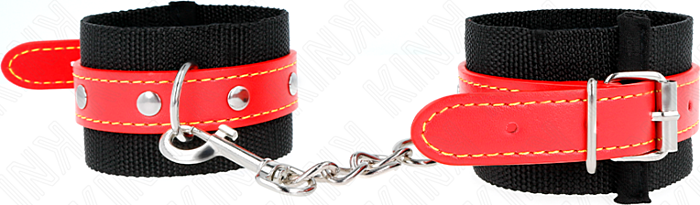 Muñequera BDSM KINK Nylon Negro Ajustable Muñequera BDSM KINK Nylon Negro Ajustable