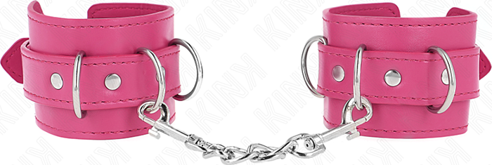 Muñequera BDSM KINK Rosa Ajustable y Elegante
