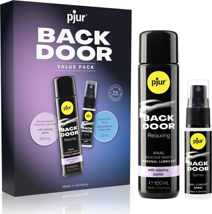 Pack BACK DOOR Pjur – lubrifiant silicone et spray