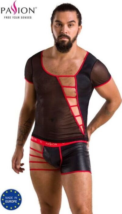 Pack de Lencería Passion Men 055 Set Negro L/XL Pack de Lencería Passion Men 055 Set Negro L/XL