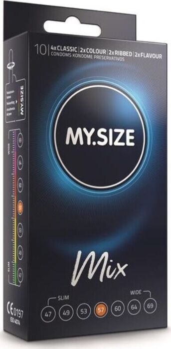 Pack Mix MySize 57mm - 10 Condones