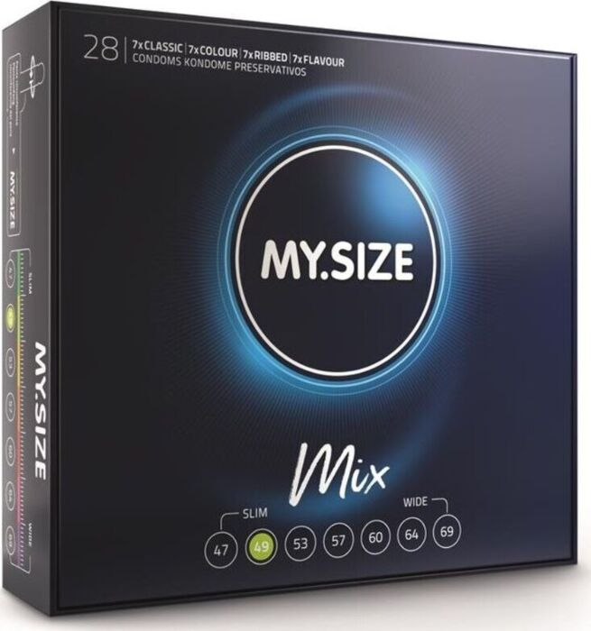 Pack MyFit: Preservativos 49 mm, 28 uds