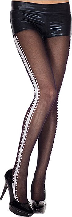 Collant Music Legs motif ligne latérale Collant Music Legs motif ligne latérale