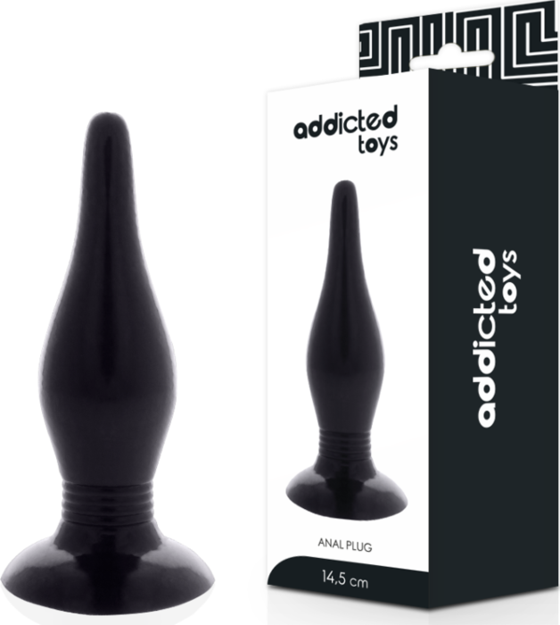 Plug Anal Addicted Toys 14.5 cm Negro Flexible Plug Anal Addicted Toys 14.5 cm Negro Flexible