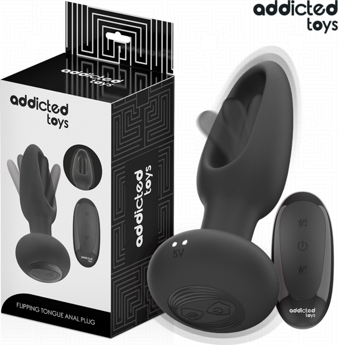 Plug Anal Addicted Toys Lengua Vibradora Control Remoto Plug Anal Addicted Toys Lengua Vibradora Control Remoto