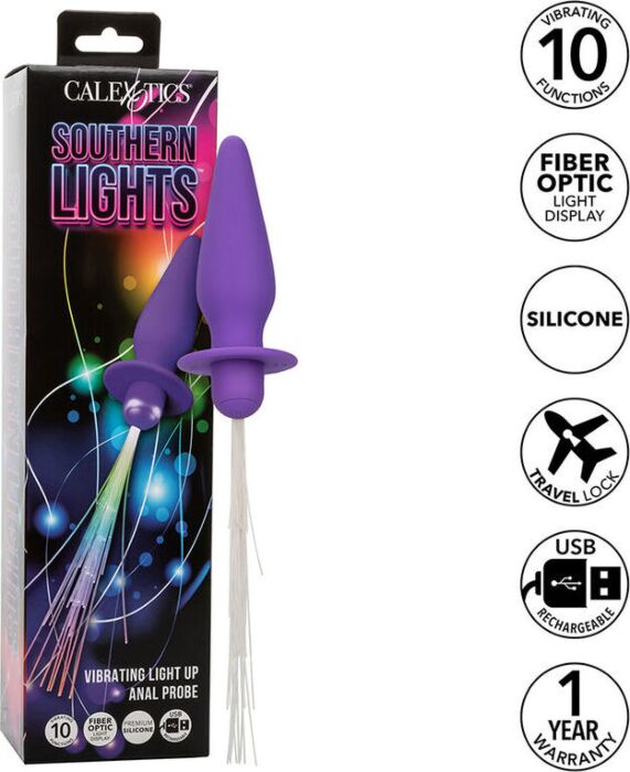 Plug Anal CalExotics Southern Lights con Luces