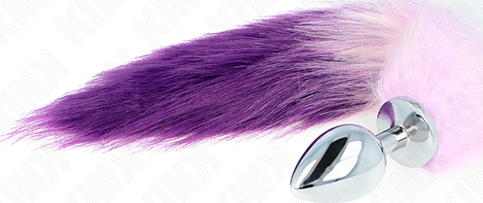 Plug Anal KINK L con Cola Sintética Violeta Plug Anal KINK L con Cola Sintética Violeta