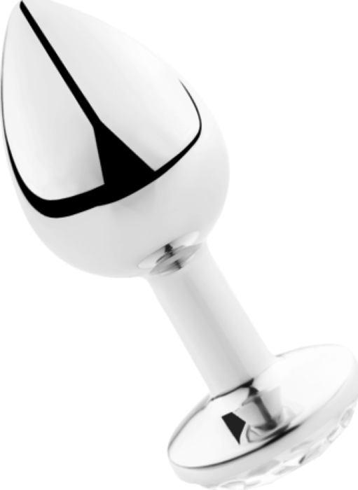 Plug anal metal pequeño transparente con bolsa Plug anal metal pequeño transparente con bolsa