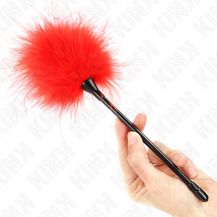 Plumas KINK Rojo 27cm para Cosquillas BDSM Plumas KINK Rojo 27cm para Cosquillas BDSM