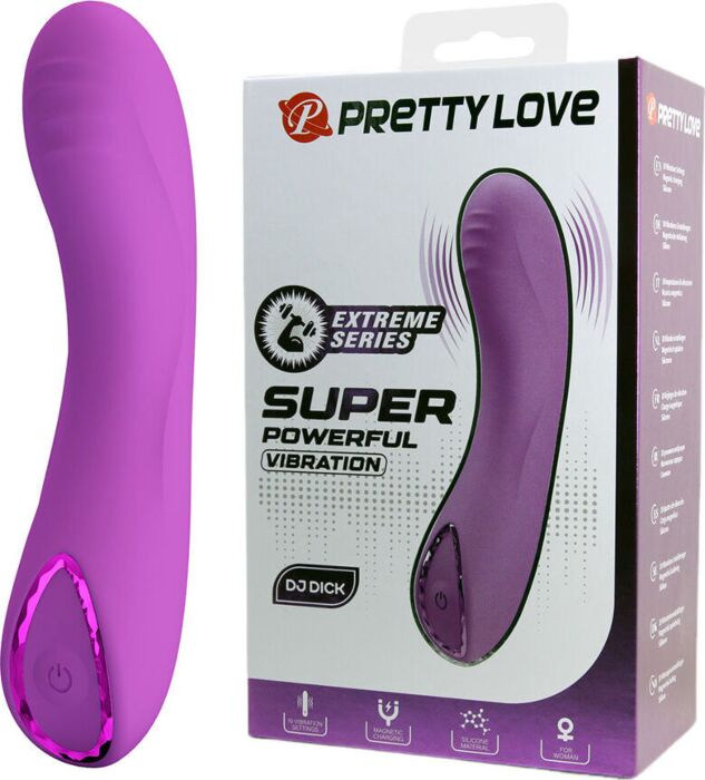 Vibrateur Pretty Love DJ Dick avec anneau brillant Vibrateur Pretty Love DJ Dick avec anneau brillant