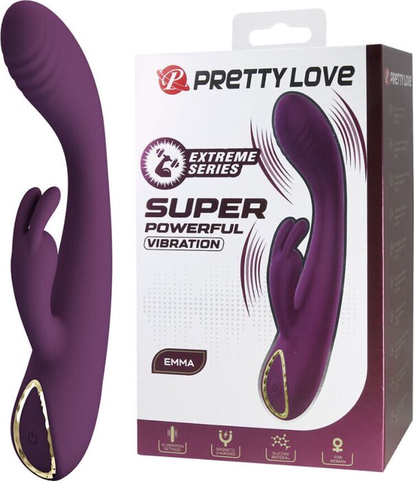 Vibrateur Rabbit Pretty Love Emma avec stimulateur Vibrateur Rabbit Pretty Love Emma avec stimulateur