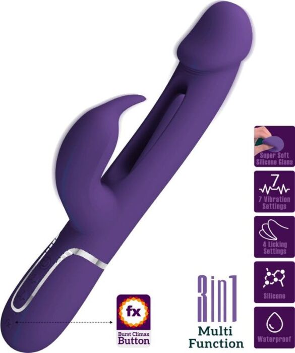 PRETTY LOVE - KAMPAS VIBRADOR RABBIT 3 EN 1 MULTIFUNCIÓN CO PRETTY LOVE - KAMPAS VIBRADOR RABBIT 3 EN 1 MULTIFUNCIÓN CO