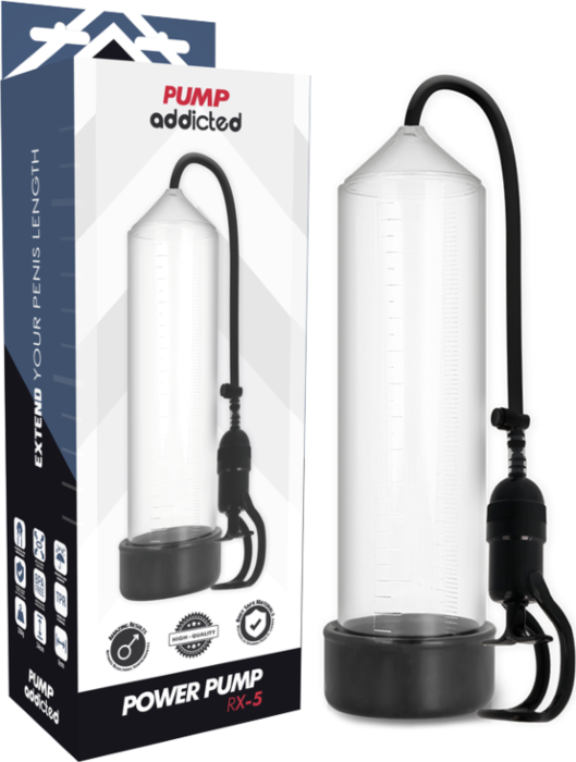 PUMP ADDICTED BOMBA ERECCIÃN RX5 TRANSPARENTE PUMP ADDICTED BOMBA ERECCIÃN RX5 TRANSPARENTE