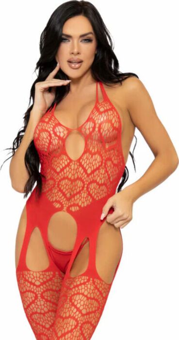 Red Passion Bodystocking