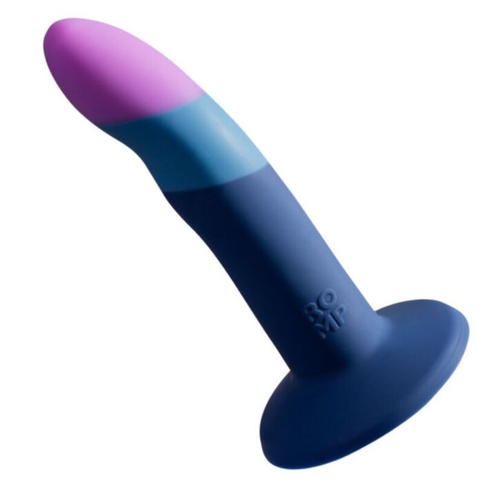 ROMP - PICCOLO SILICONE DILDO WITH TRICOLOR SUCTION CUP 14 CM ROMP - PICCOLO SILICONE DILDO WITH TRICOLOR SUCTION CUP 14 CM