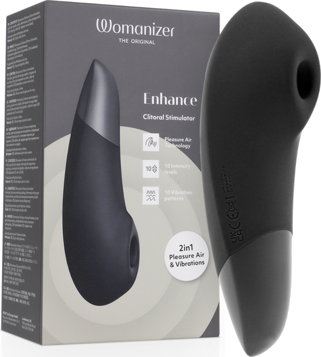 Stimulateur Womanizer Enhance Noir - Plaisir 2 en 1
