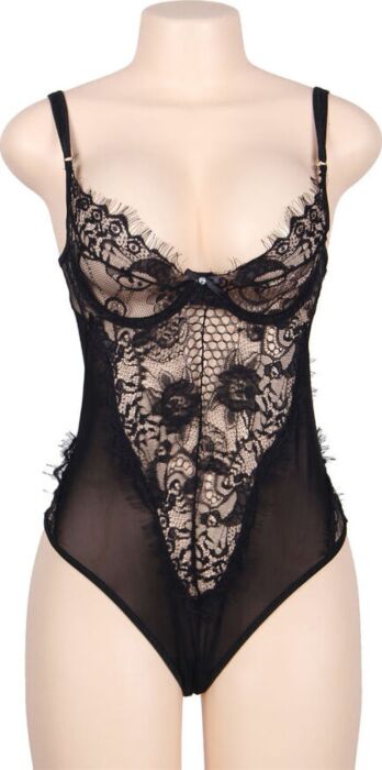 Teddy Subblime Queen Plus dentelle et franges