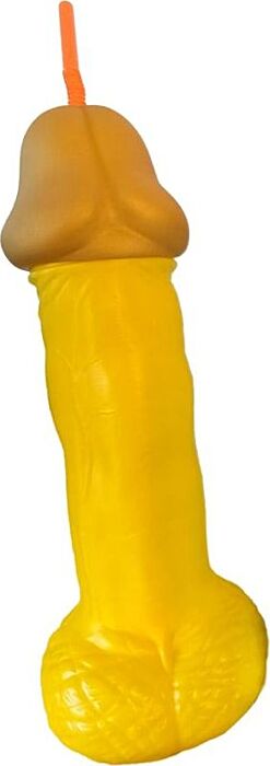 Vaso Erótico Diablo Picante Amarillo Divertido Vaso Erótico Diablo Picante Amarillo Divertido